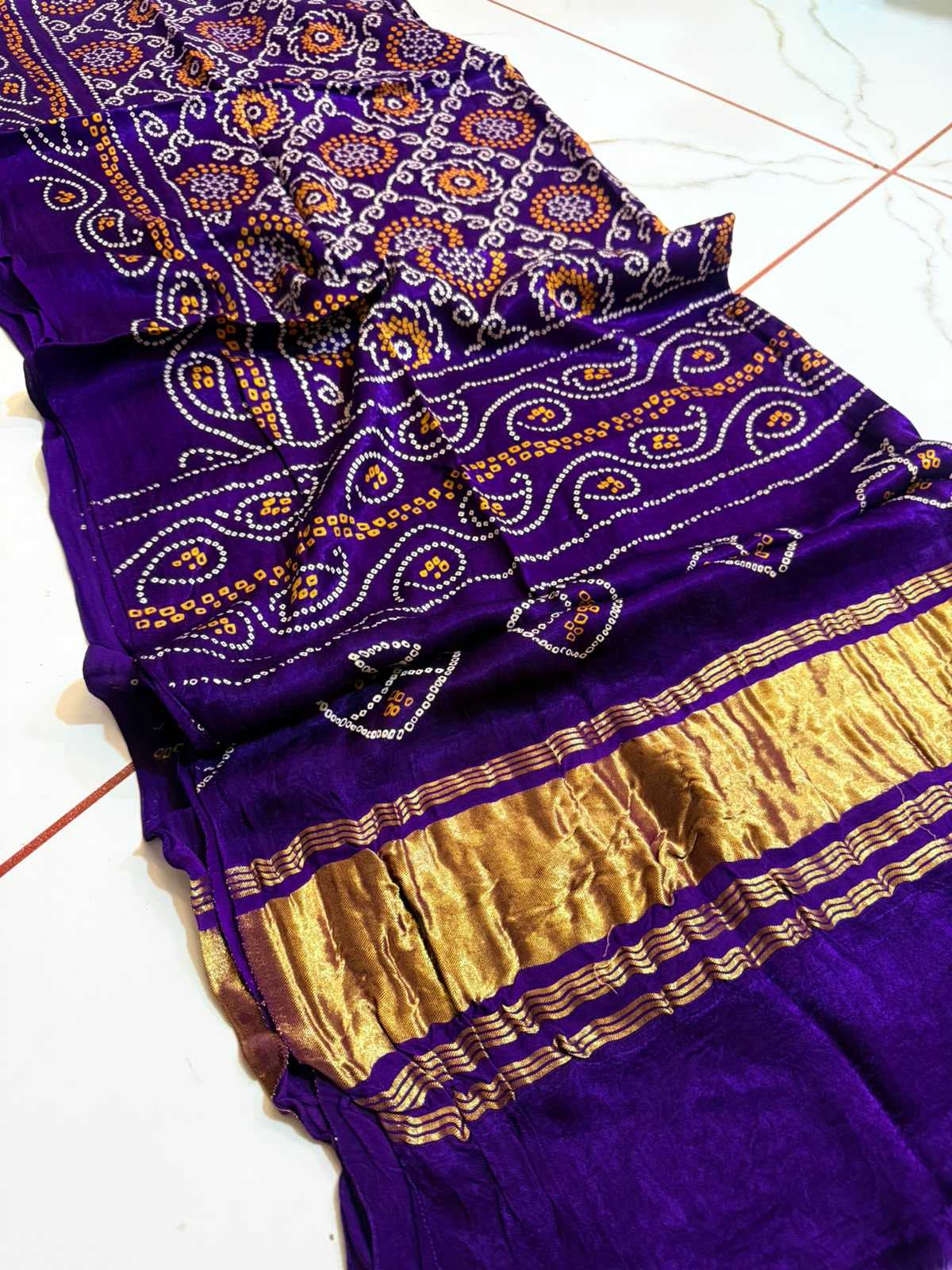 Gajji Silk Printed Saree