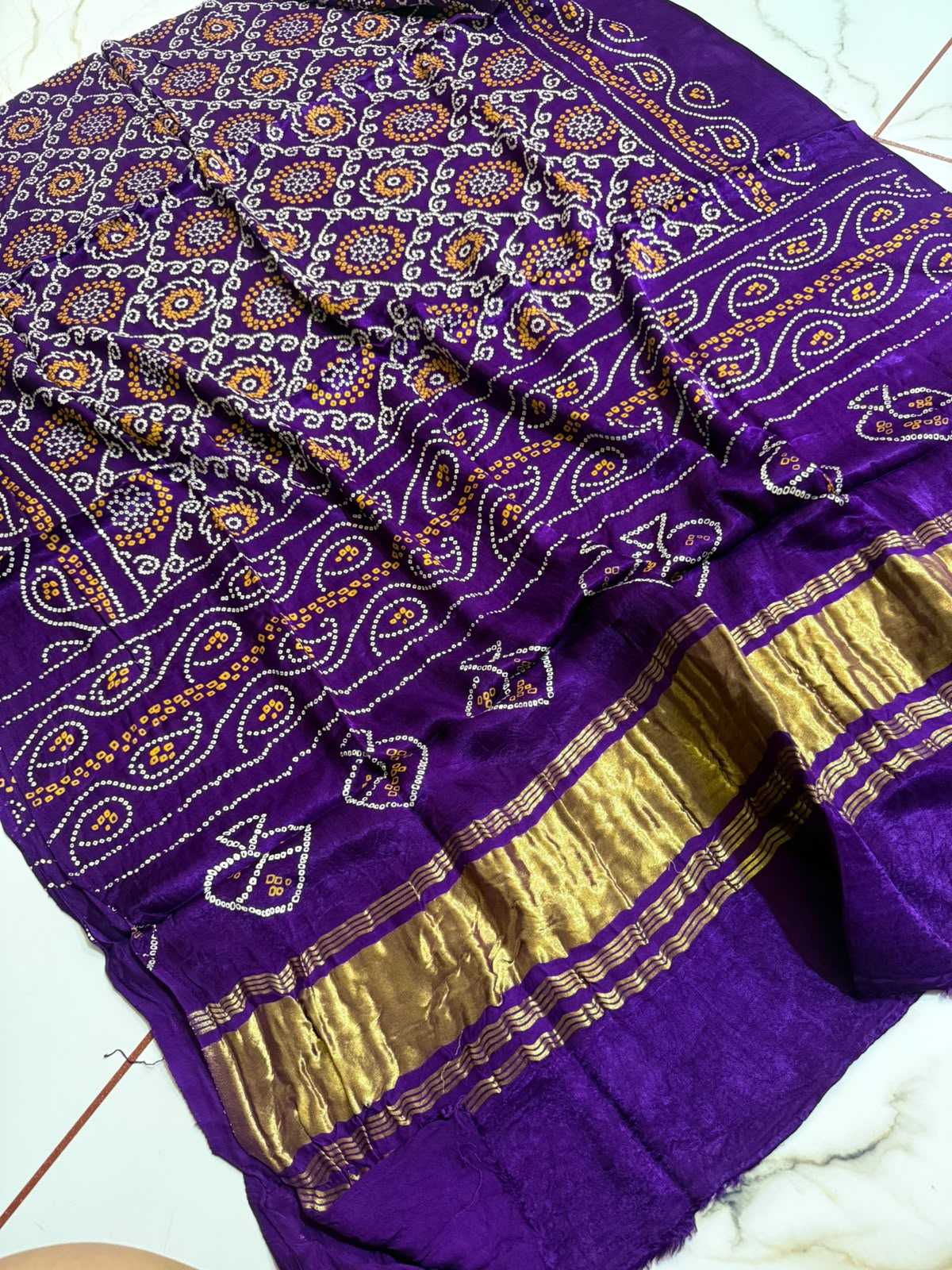 Gajji Silk Printed Saree
