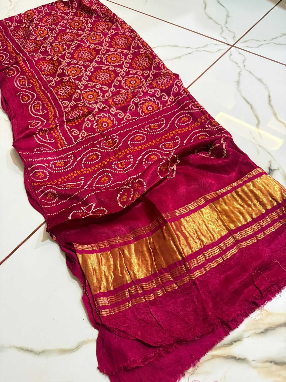 Gajji Silk Printed Saree