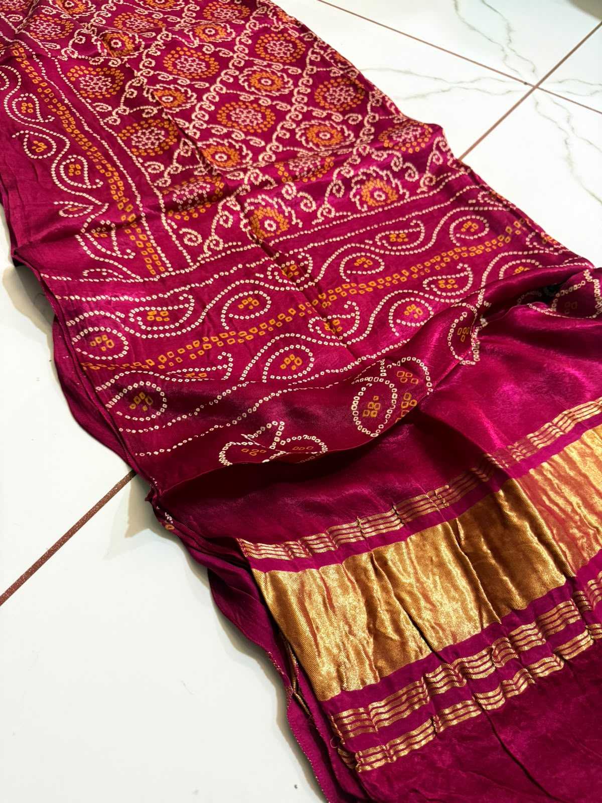 Gajji Silk Printed Saree