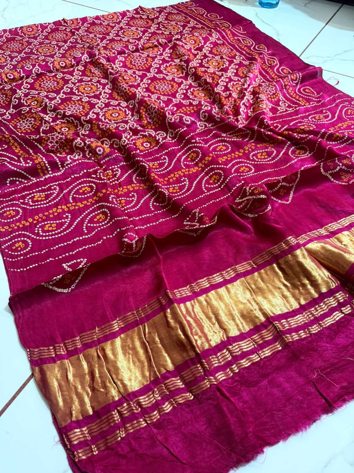 Gajji Silk Printed Saree