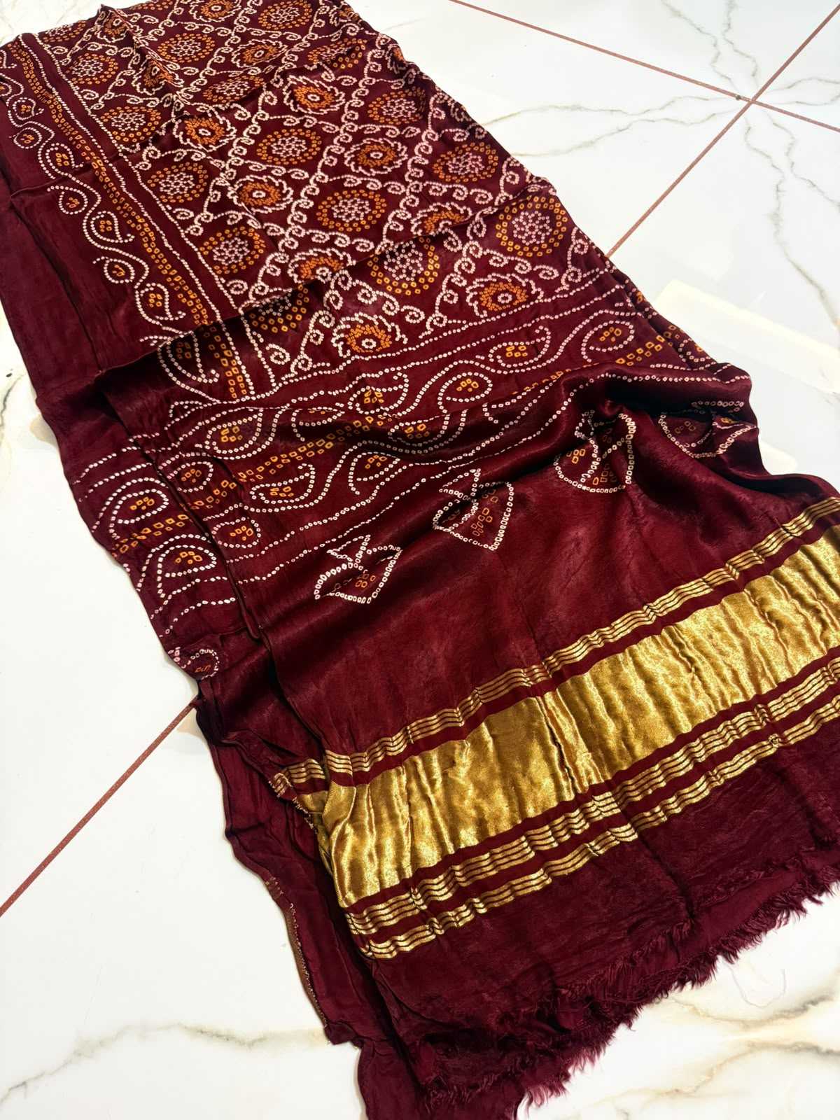 Gajji Silk Printed Saree
