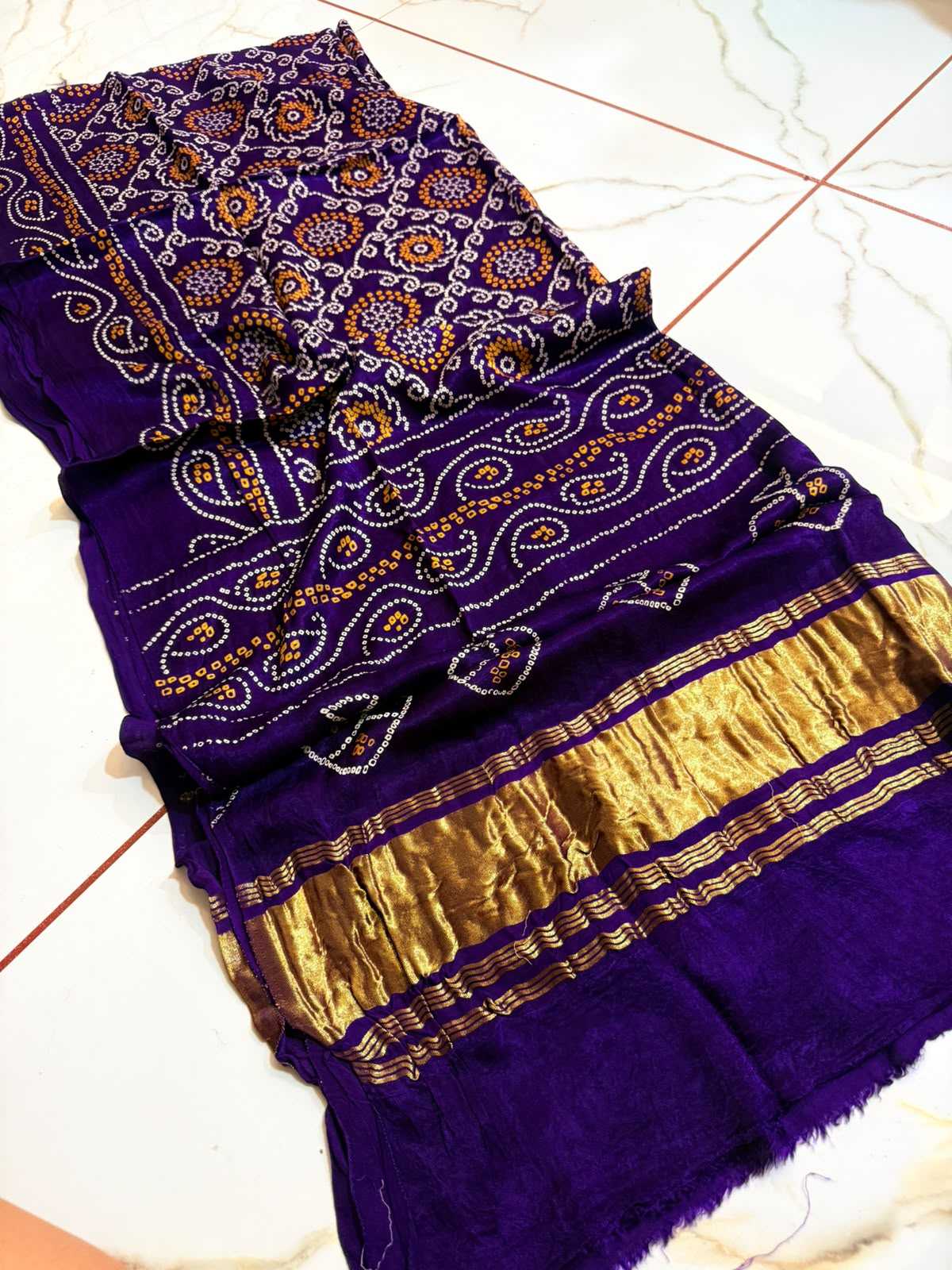 Gajji Silk Printed Saree