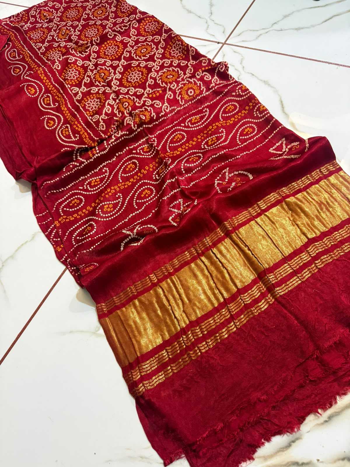 Gajji Silk Printed Saree