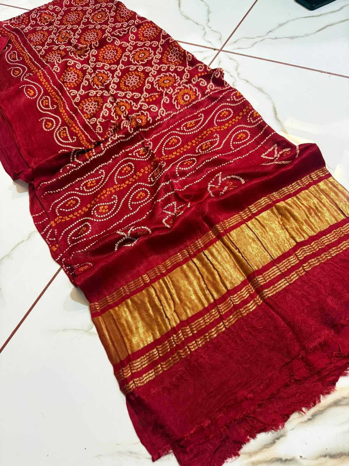 Gajji Silk Printed Saree