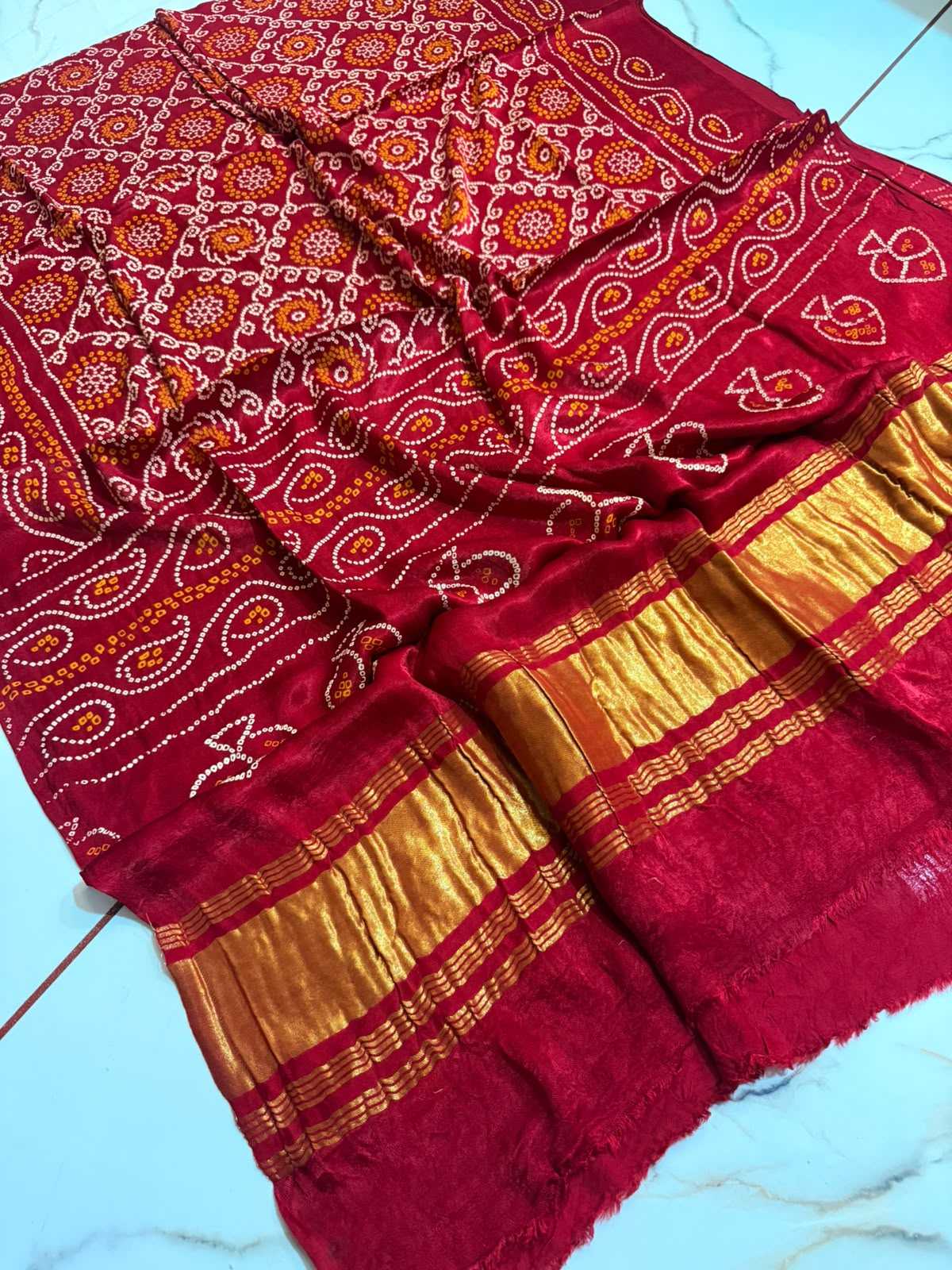 Gajji Silk Printed Saree