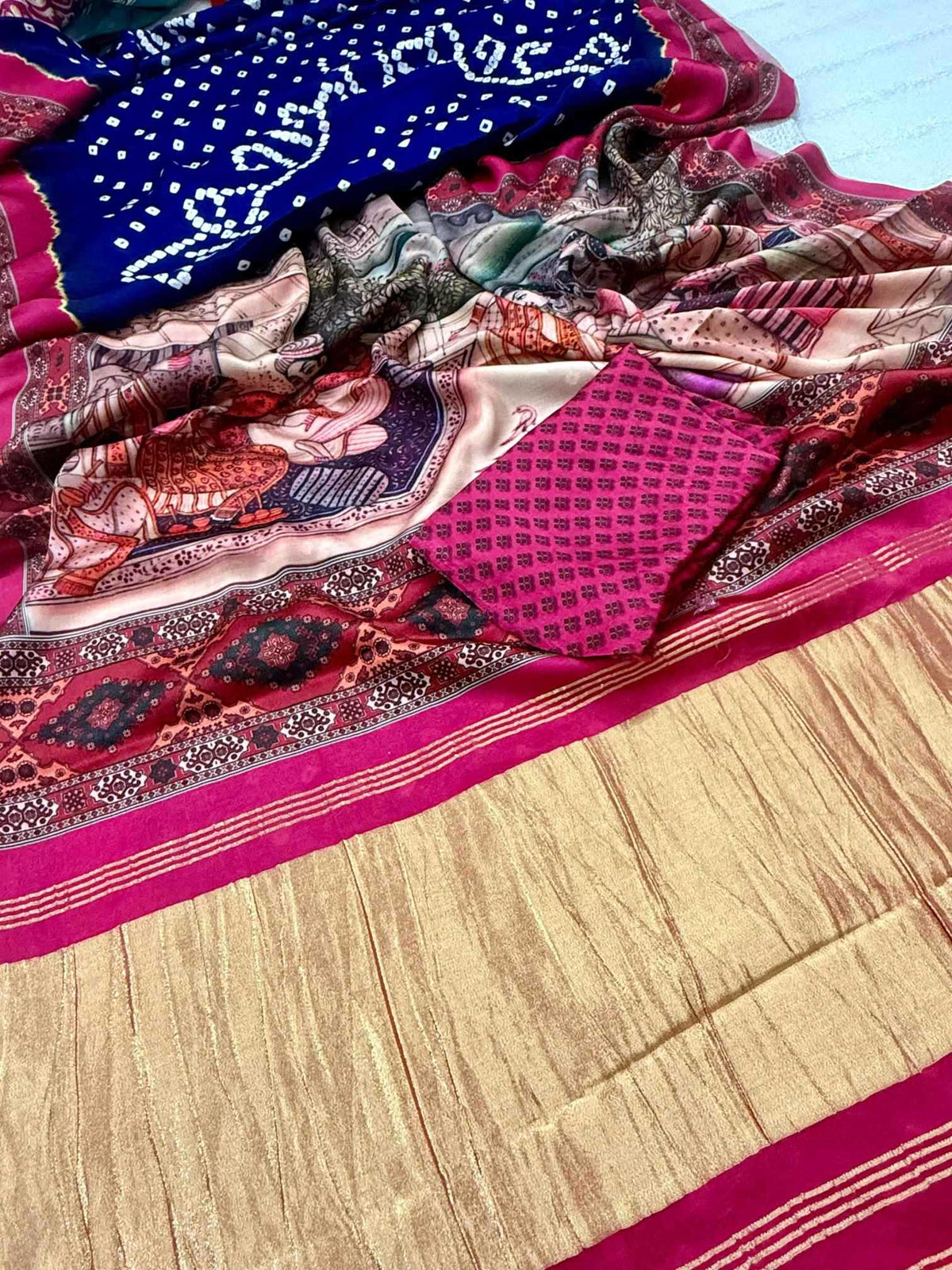 Hamsarika Gajji Silk Modal Saree