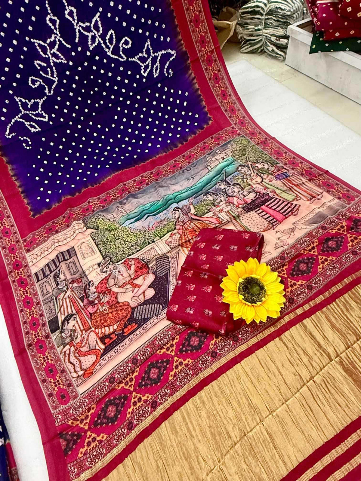 Hamsarika Gajji Silk Modal Saree
