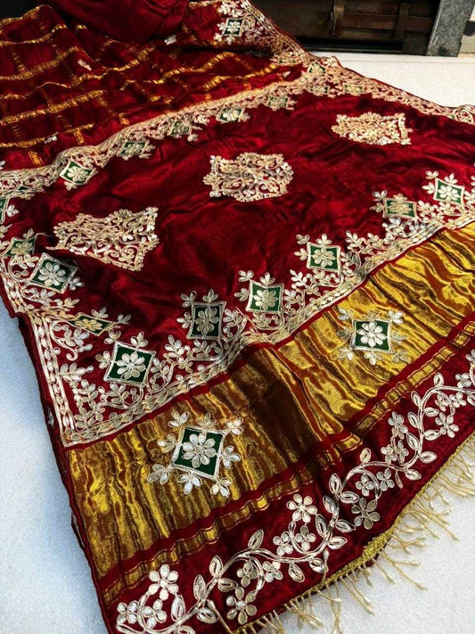 Hemangi Gajji Silk Gota Patti Saree