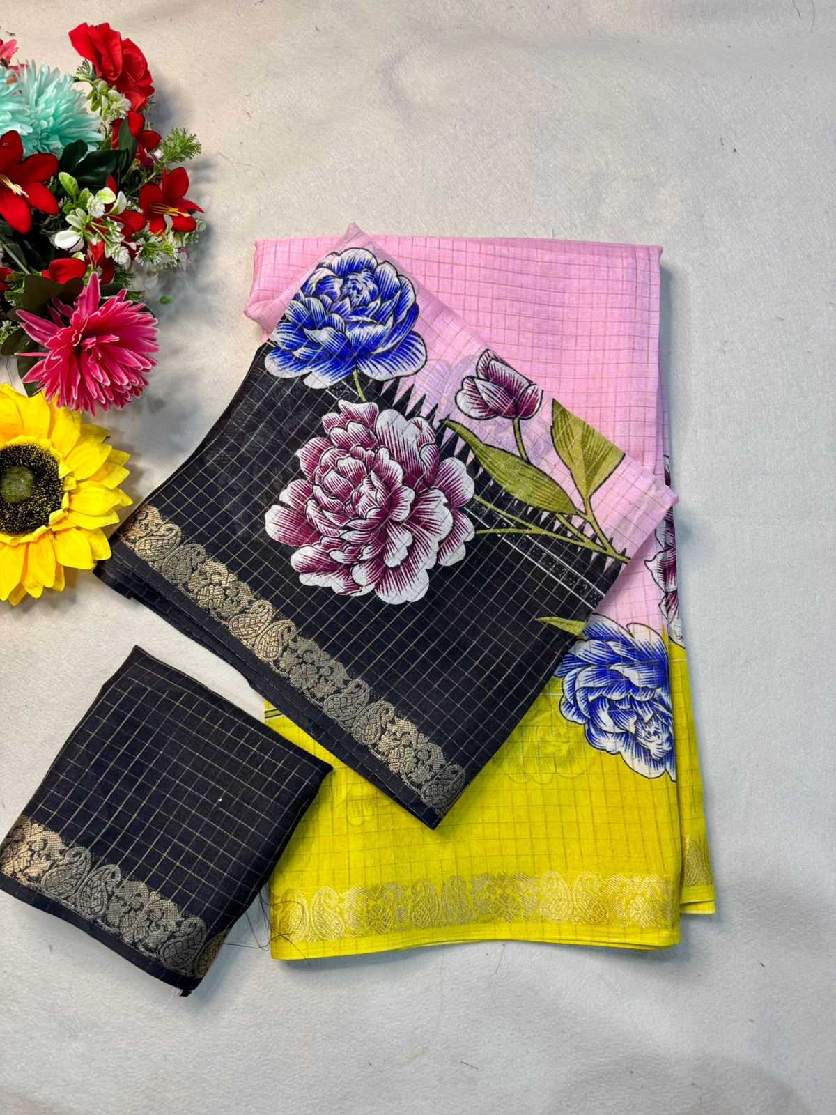Chinon Silk Designer Saree