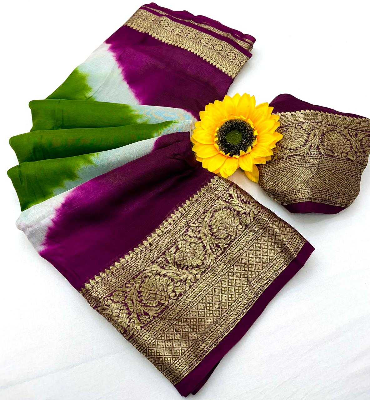 Silk Cotton Designer Saree