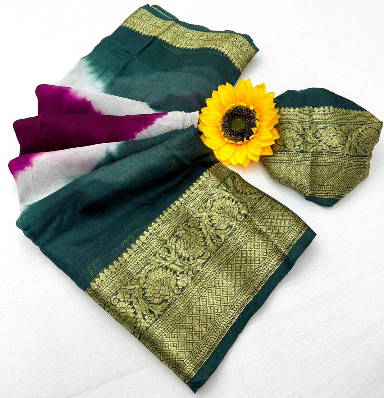 Silk Cotton Designer Saree