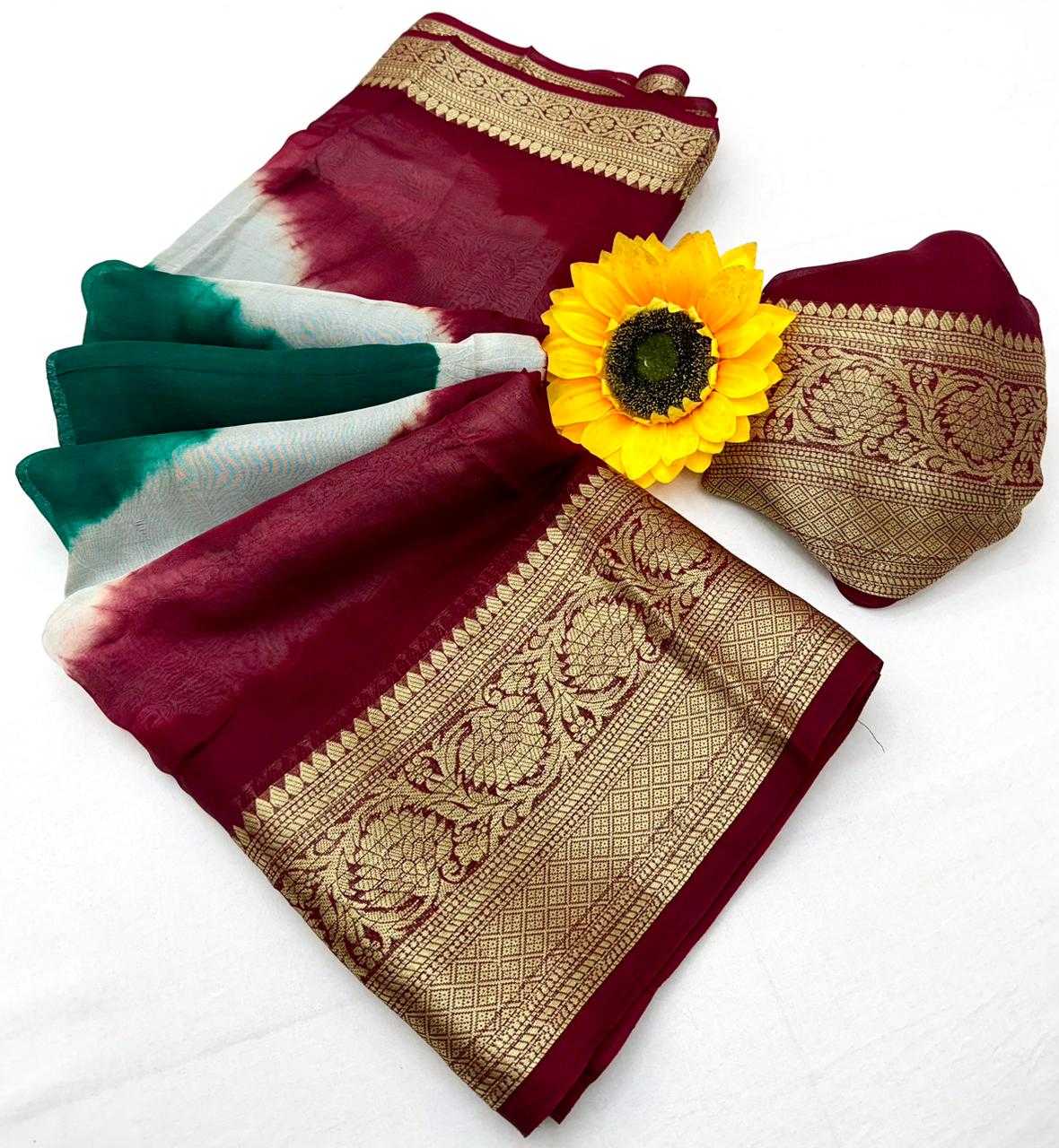 Silk Cotton Designer Saree