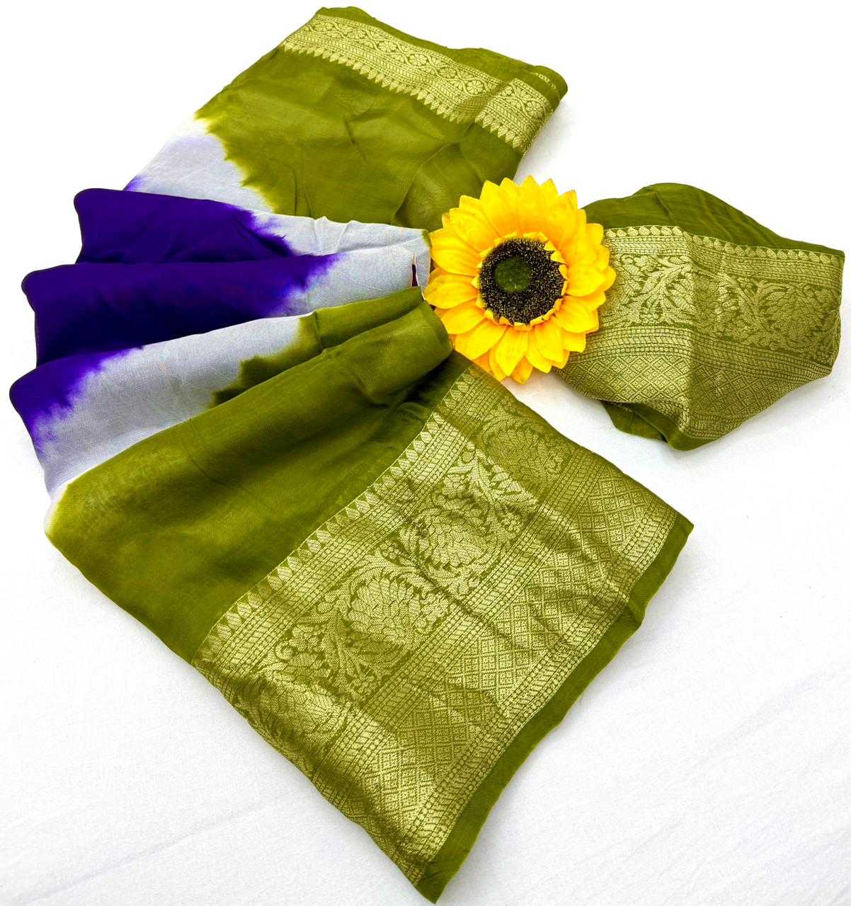 Silk Cotton Designer Saree
