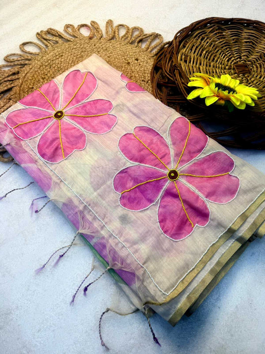 Oorvi Soft Cotton Silk Handloom Saree