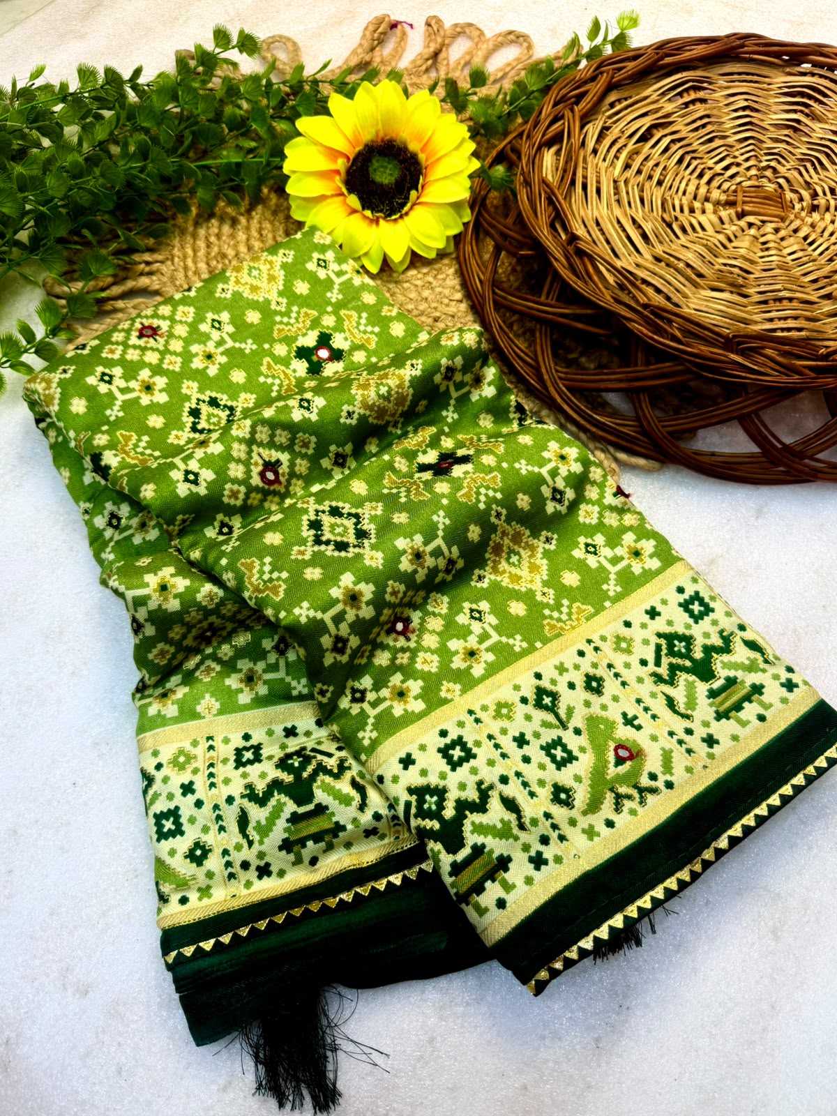 Patola Pure Pashmina Designer Saree