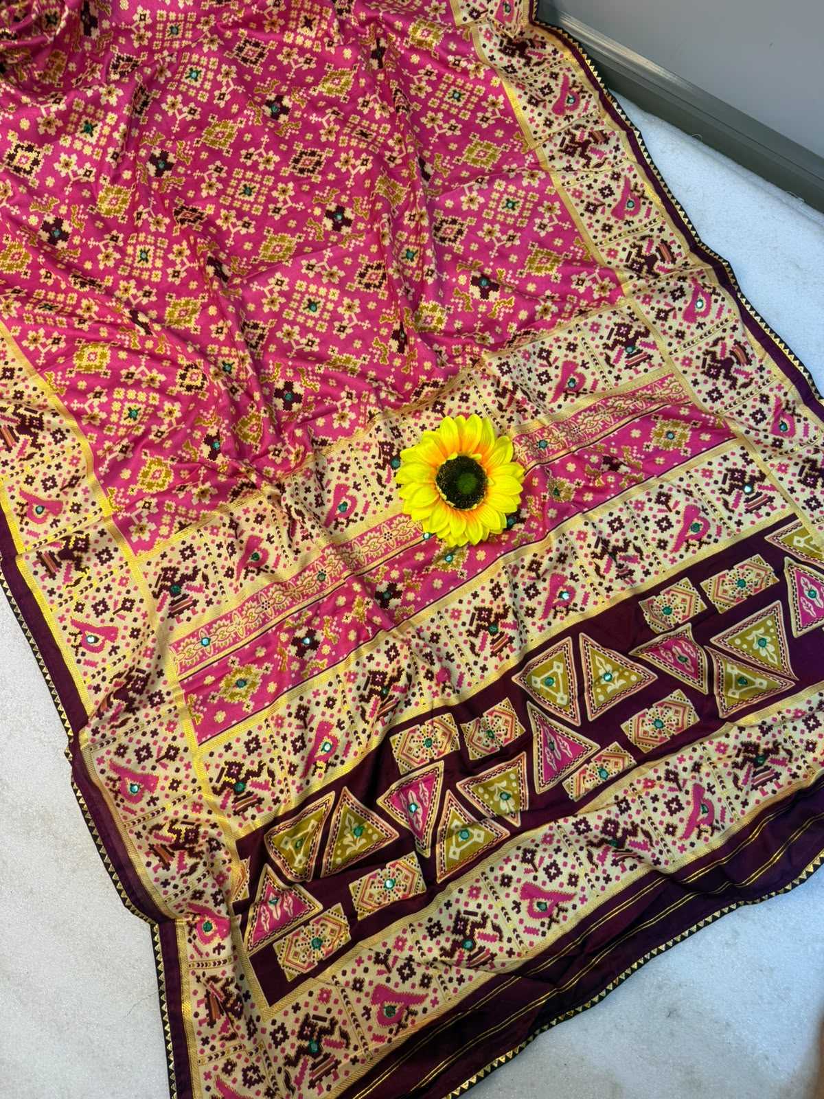 Patola Pure Pashmina Designer Saree