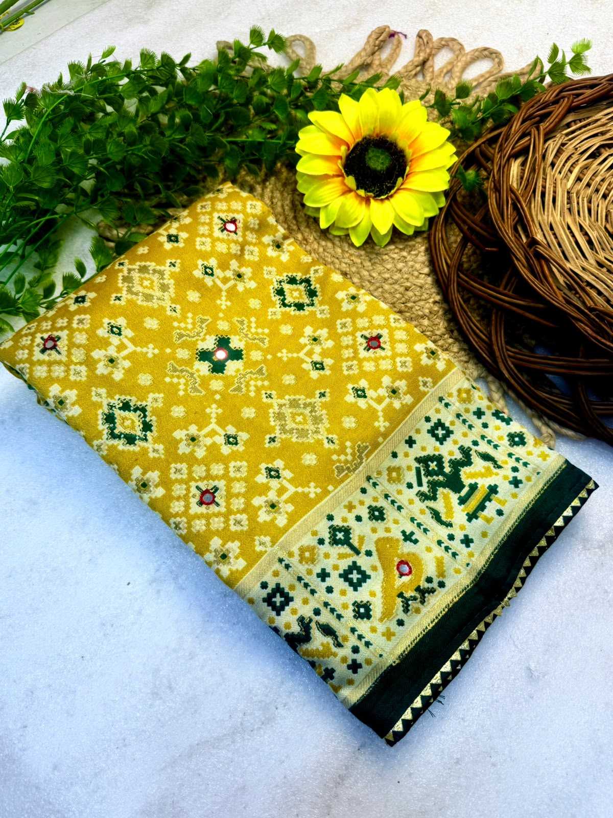 Patola Pure Pashmina Designer Saree