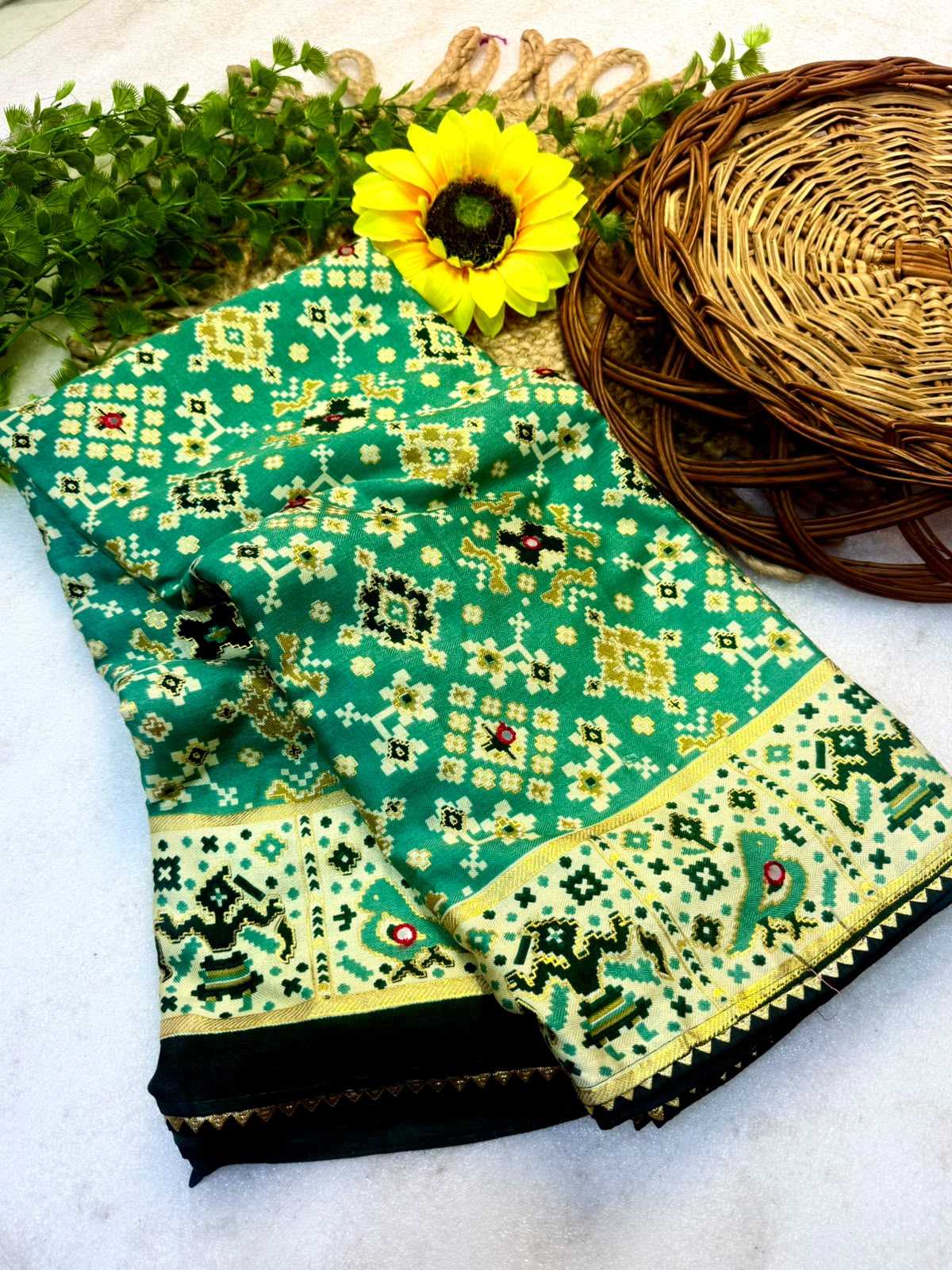 Patola Pure Pashmina Designer Saree
