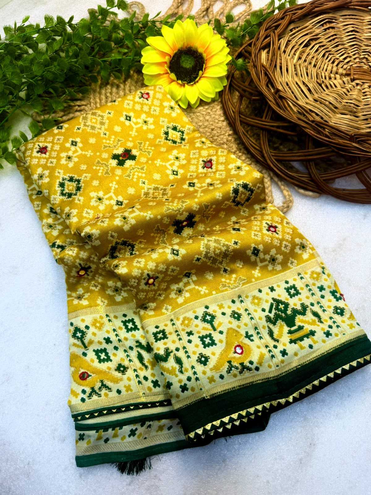 Patola Pure Pashmina Designer Saree