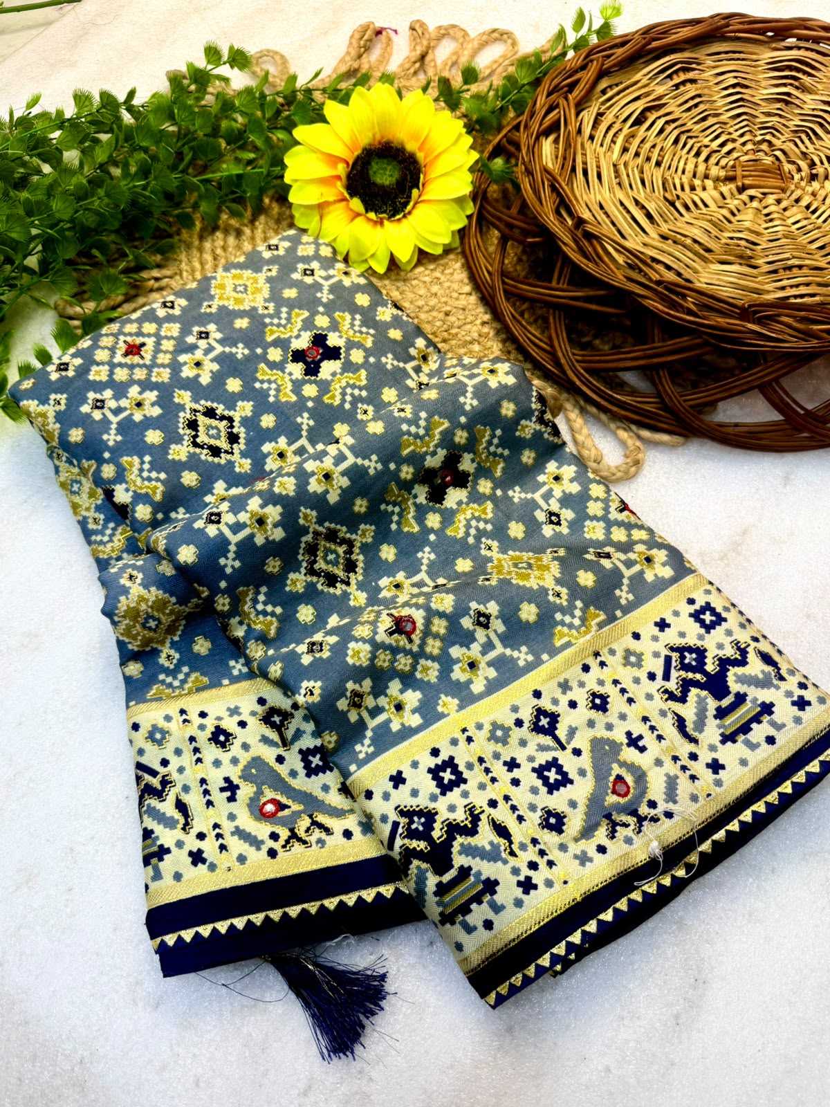 Patola Pure Pashmina Designer Saree