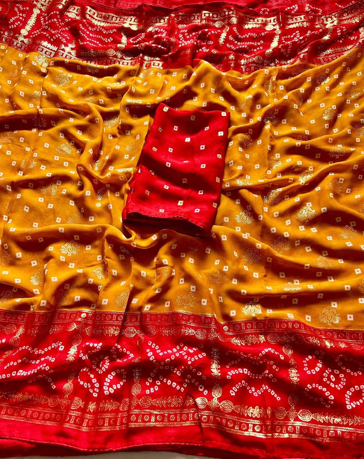 Bandhini Silk Fancy Saree
