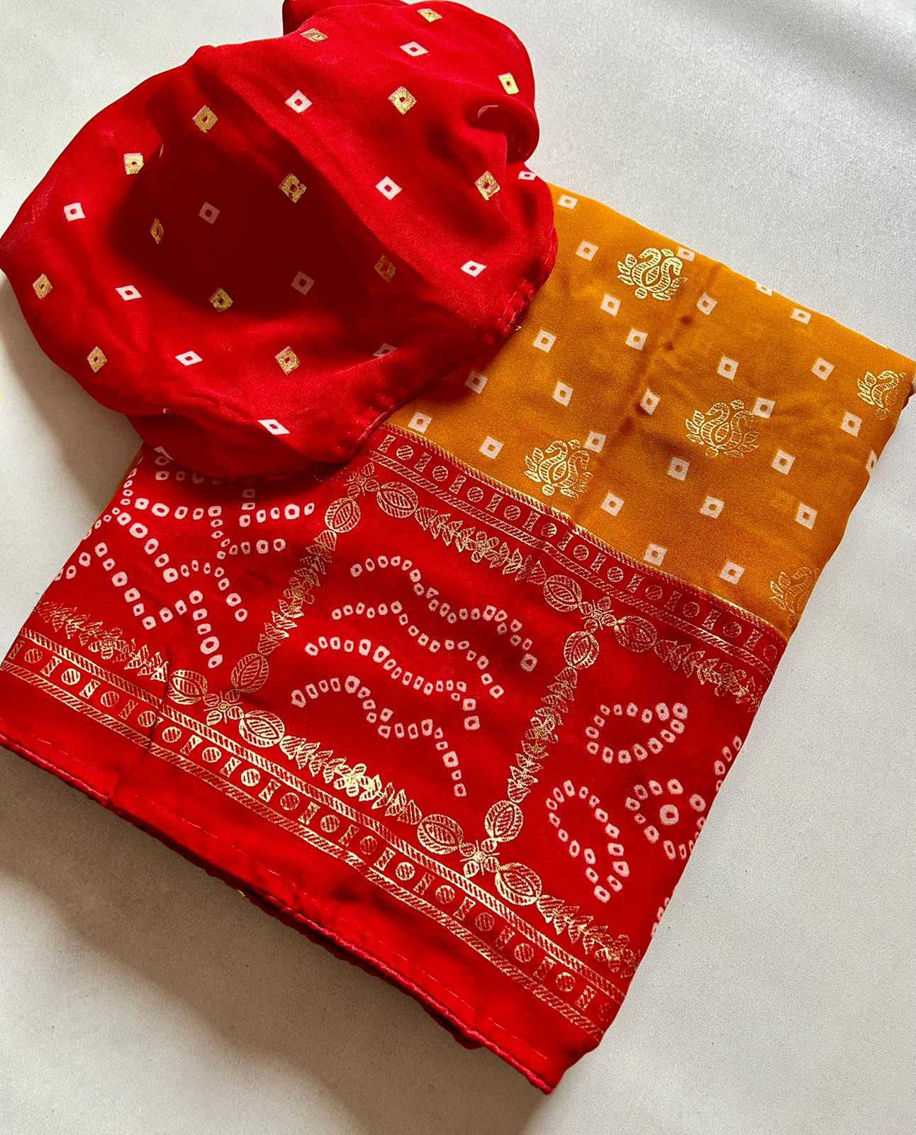 Bandhini Silk Fancy Saree