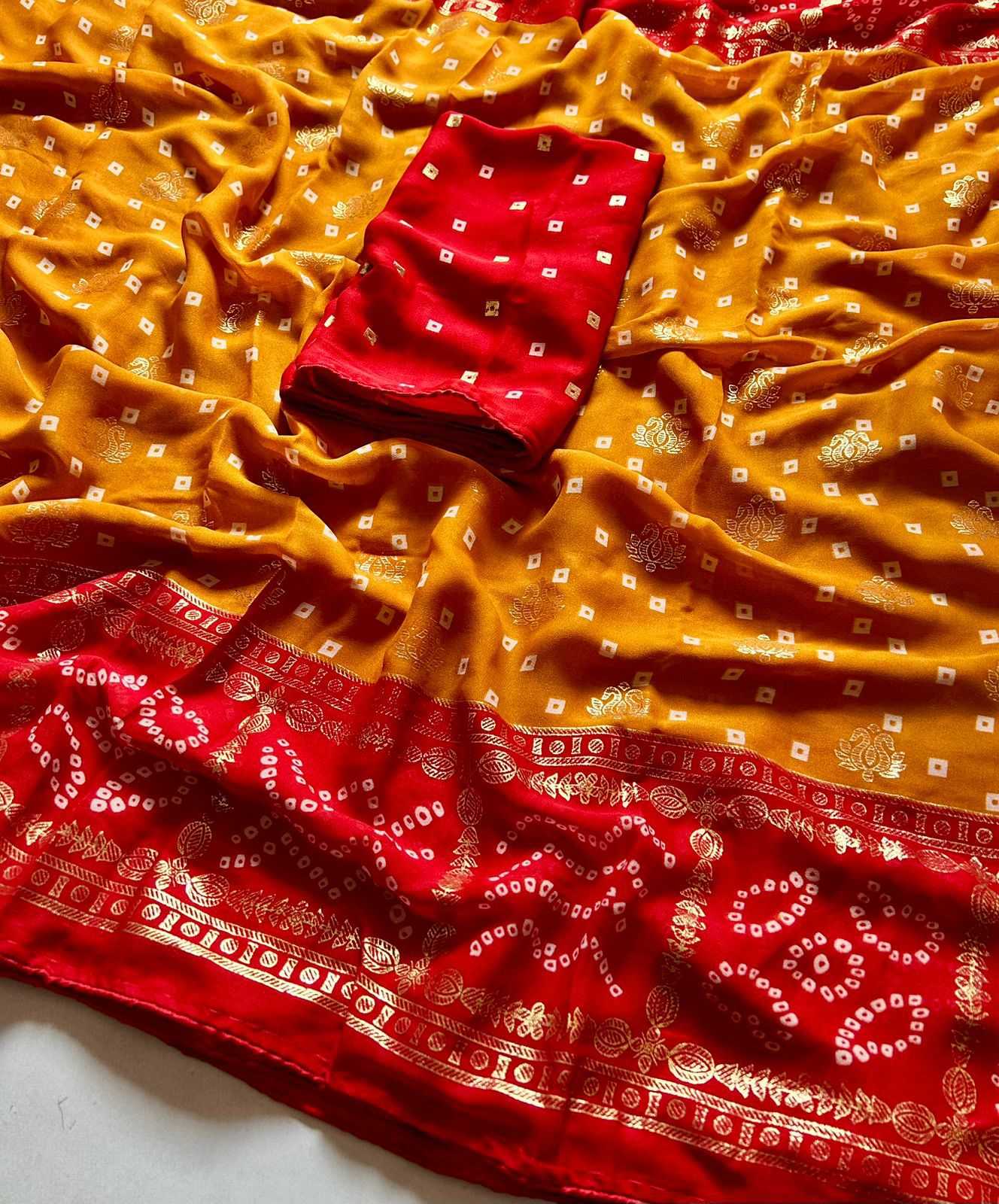 Bandhini Silk Fancy Saree