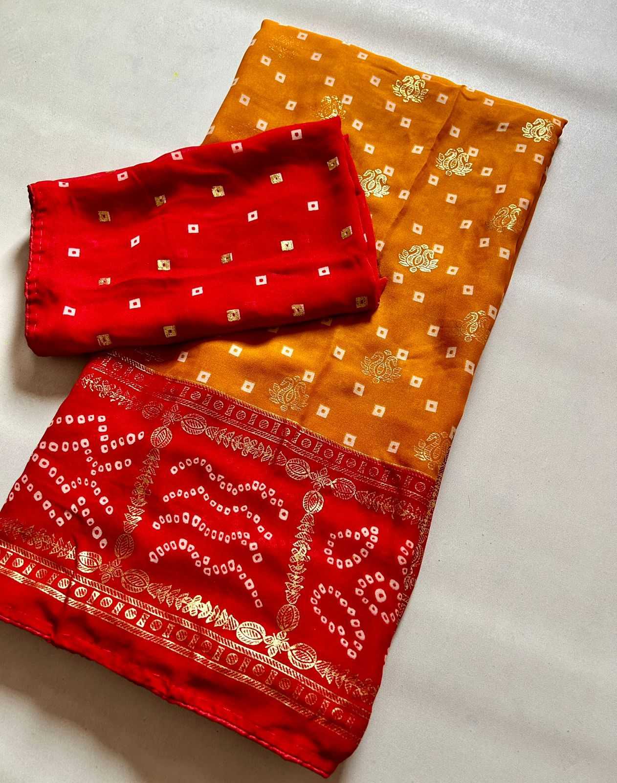 Bandhini Silk Fancy Saree