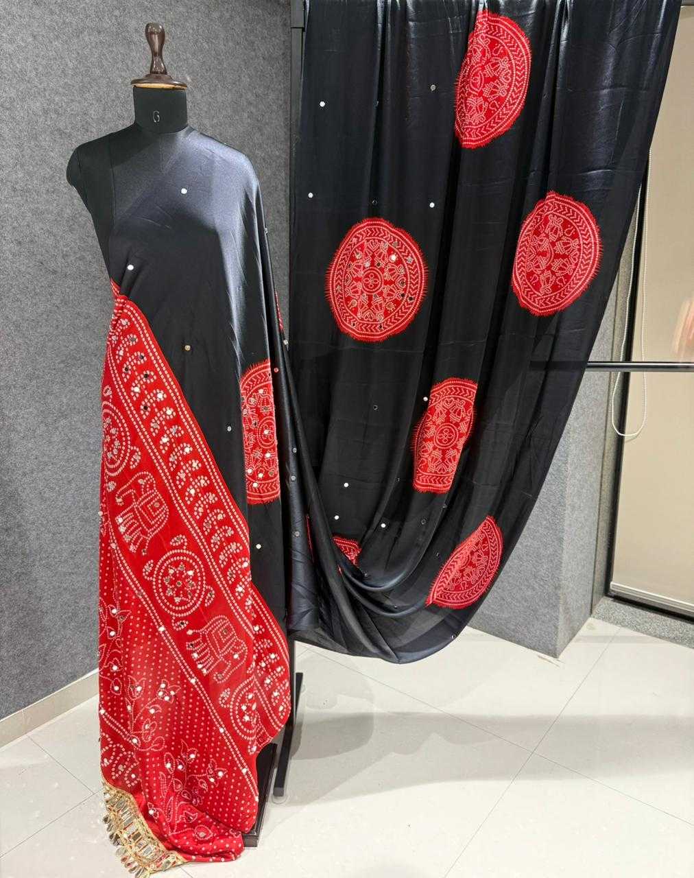 Ajrakh Saree