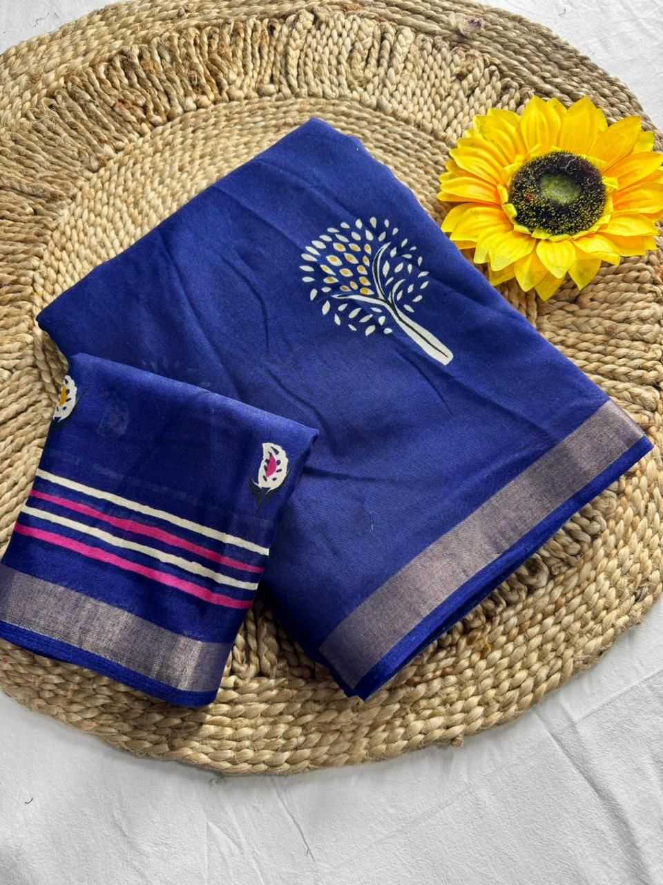 Soft Cotton Silk Fancy Saree