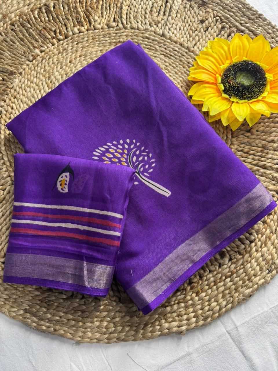 Soft Cotton Silk Fancy Saree
