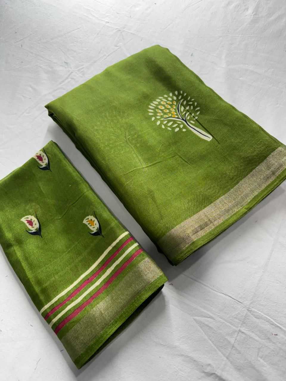 Soft Cotton Silk Fancy Saree