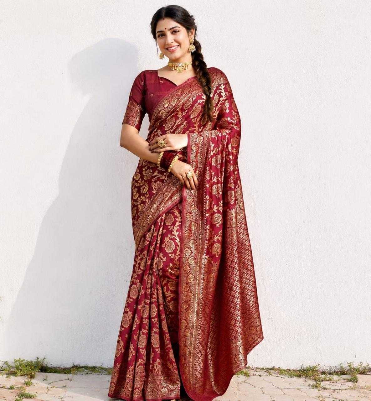 Lichi Silk Banarasi Saree