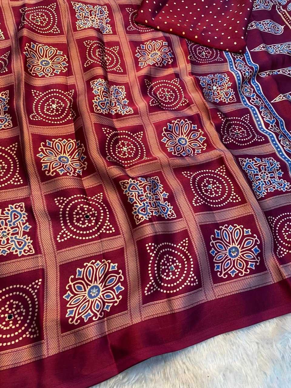 Satin Printed Saree