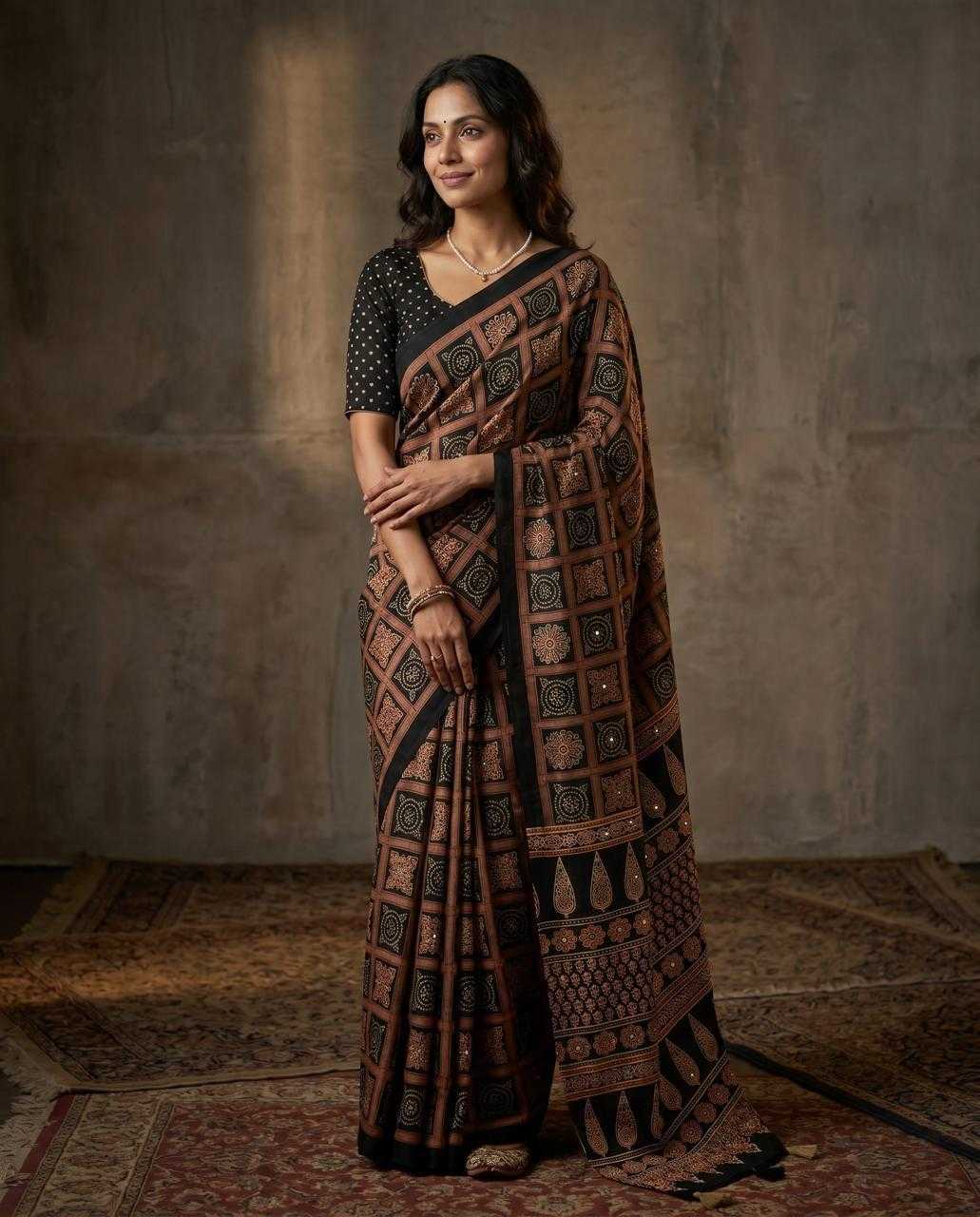Satin Printed Saree