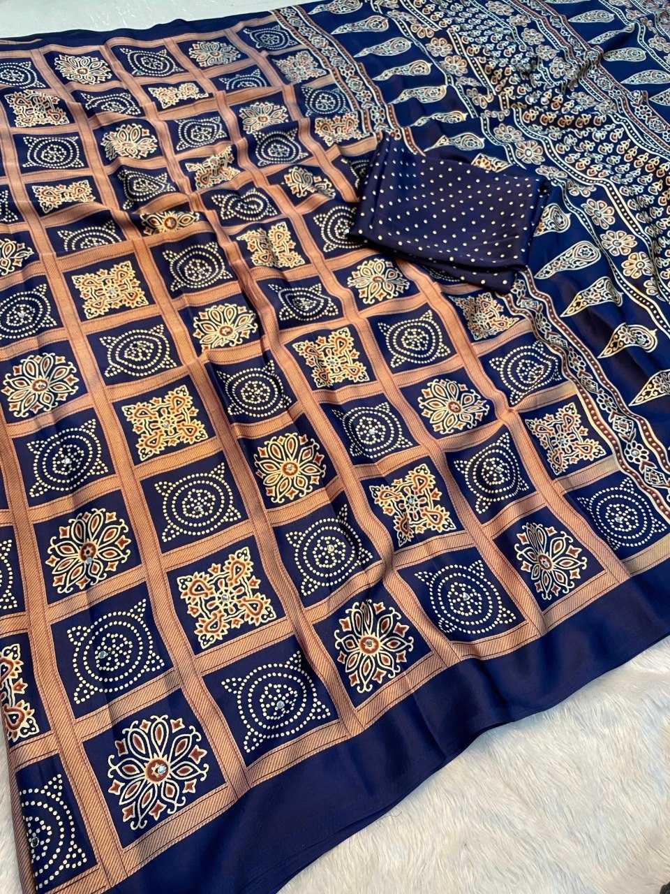 Satin Printed Saree
