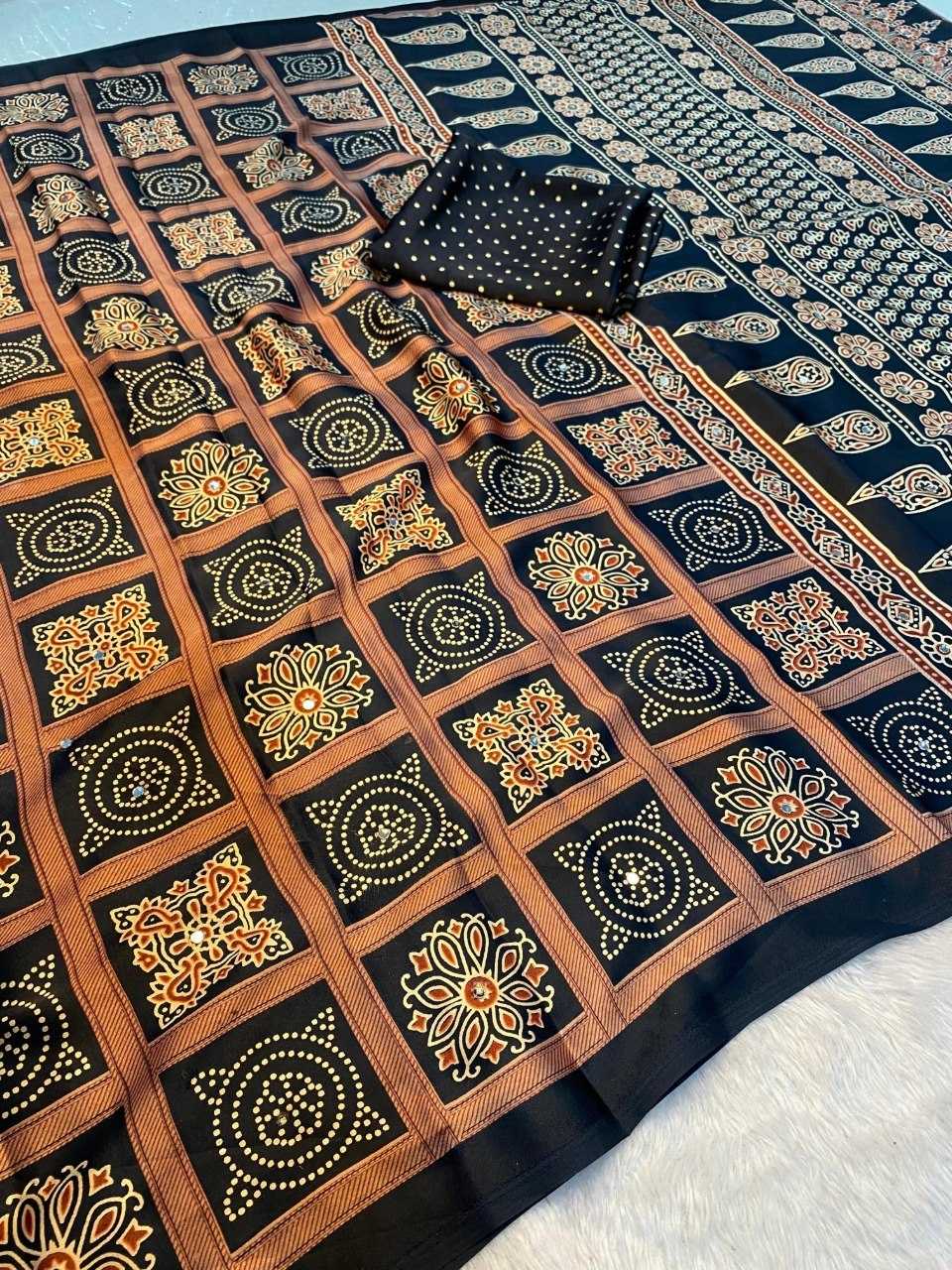 Satin Printed Saree