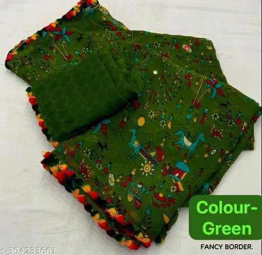Georgette Designer Saree