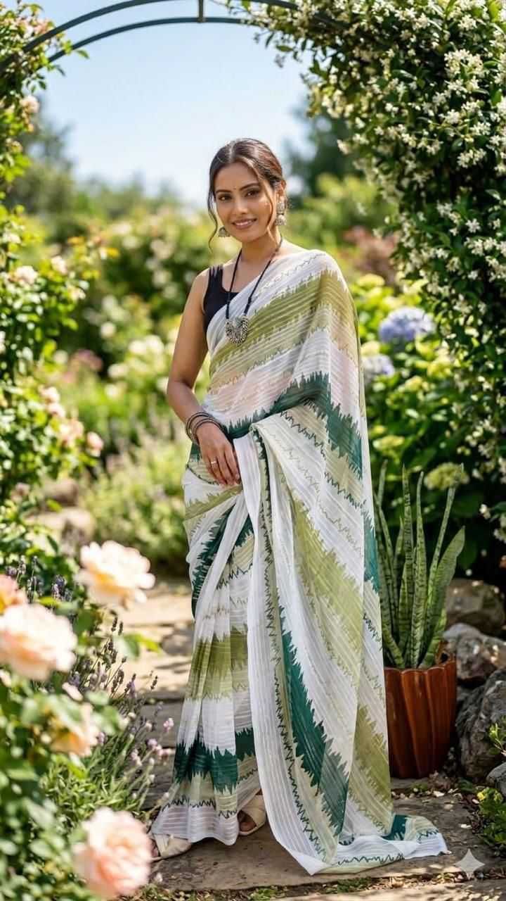 Nylon Designer Saree