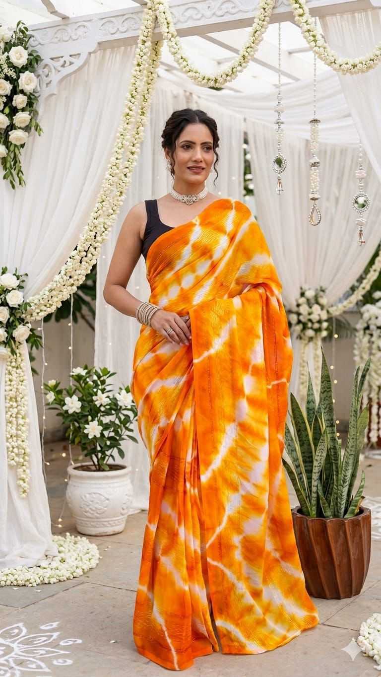 Nylon Designer Saree