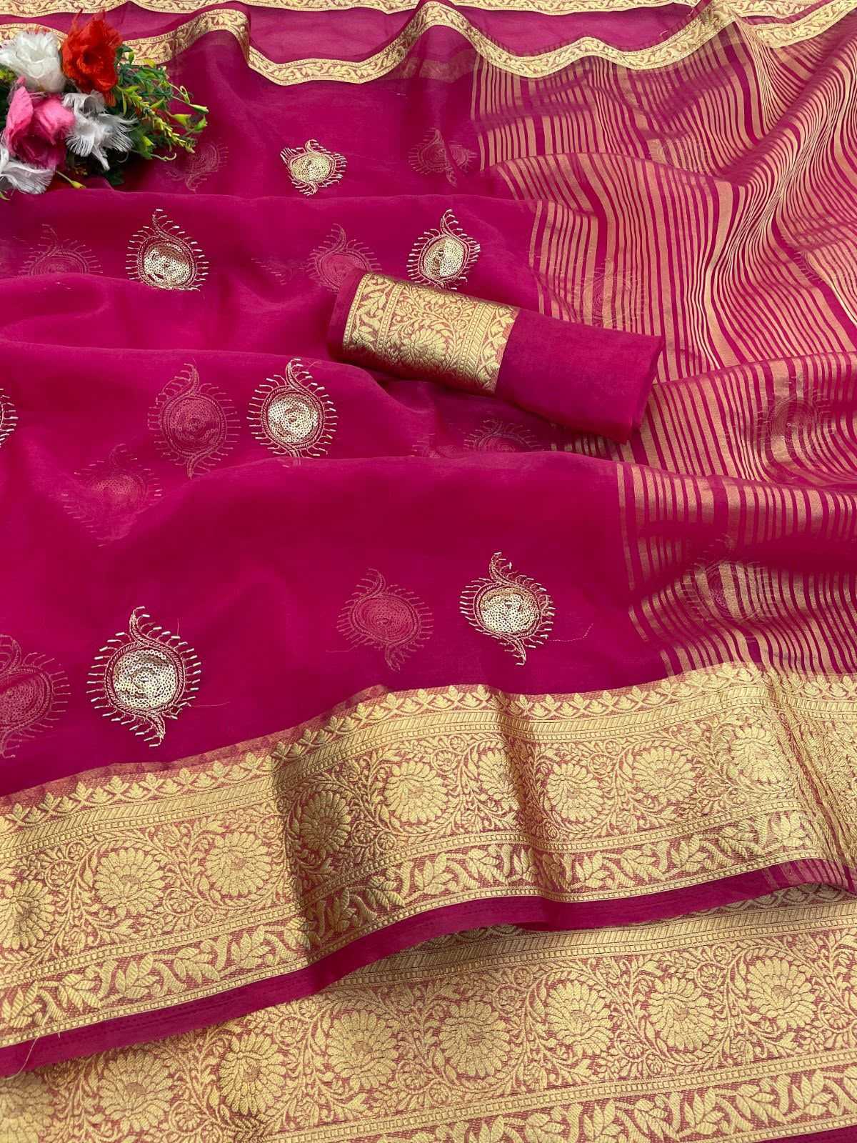 Jacquard Ready To Wear Saree