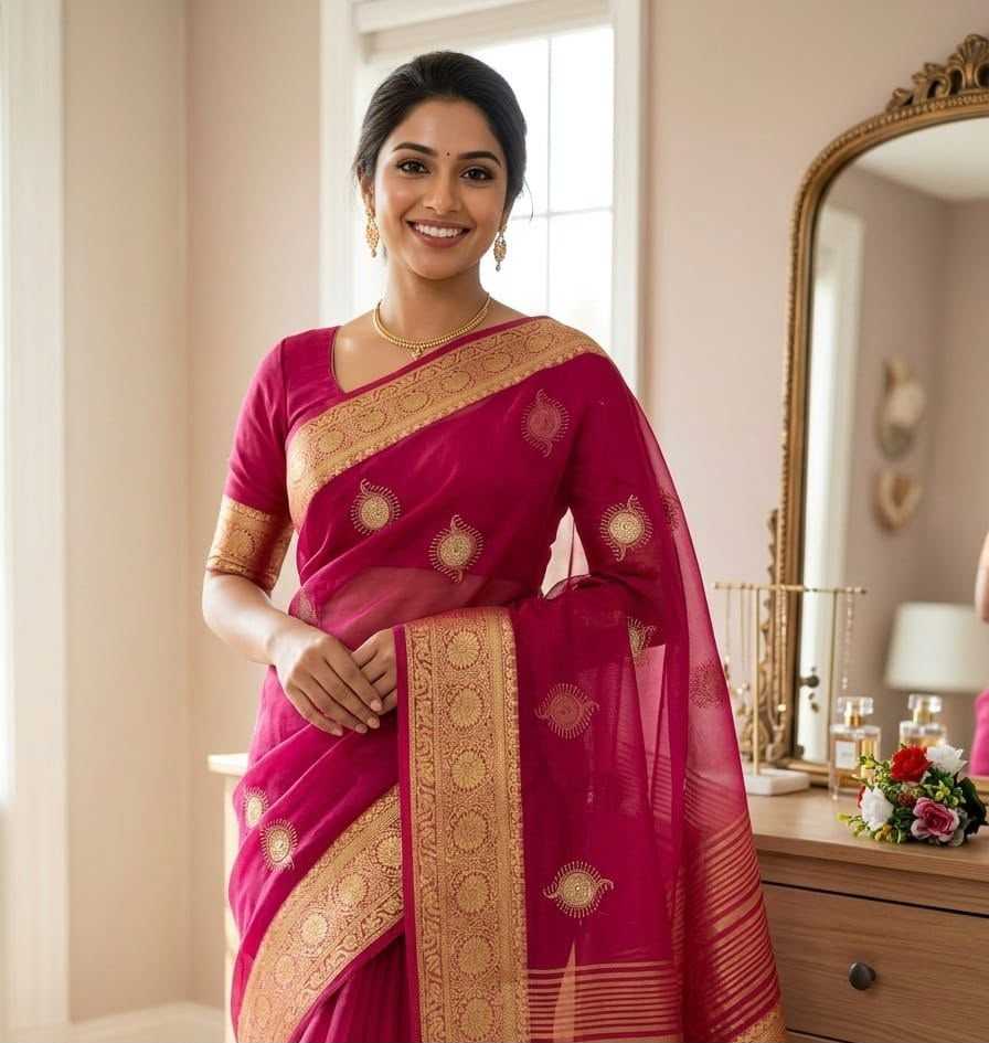 Jacquard Ready To Wear Saree