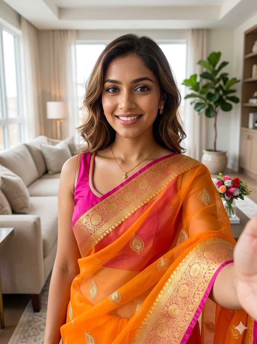 Jacquard Ready To Wear Saree