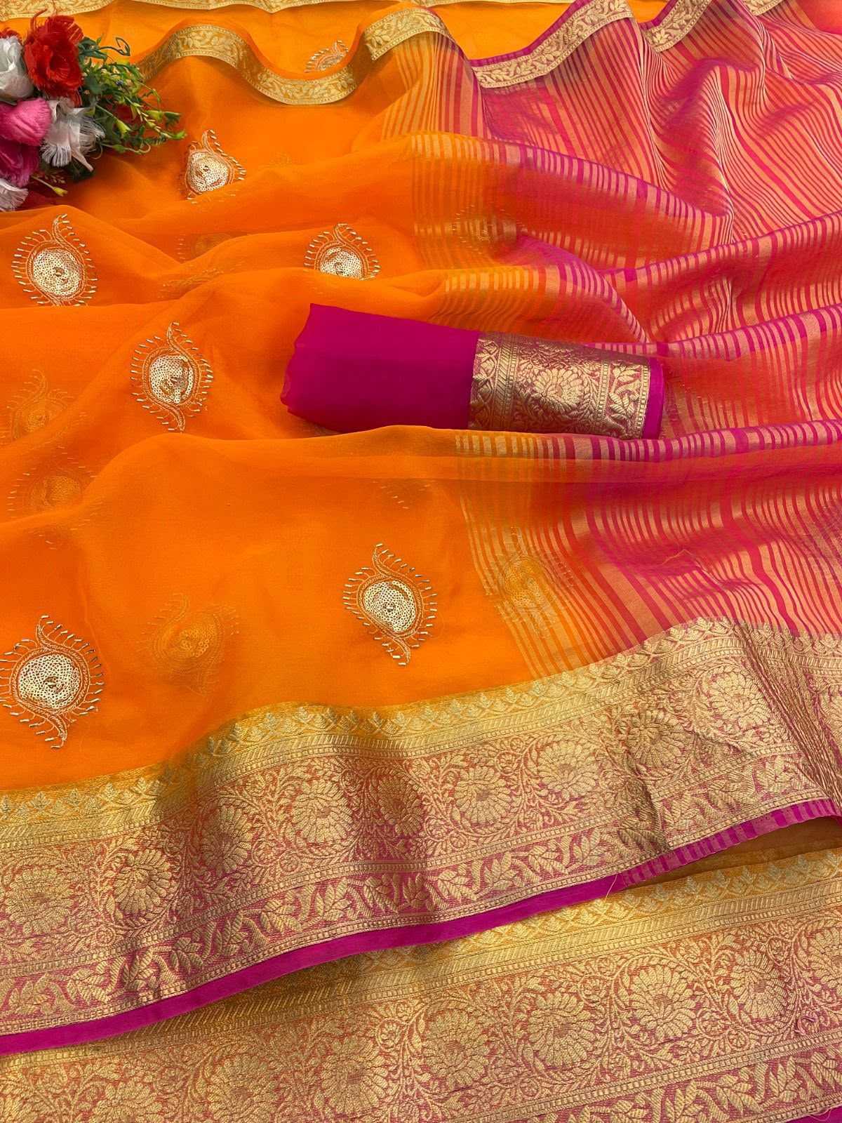 Jacquard Ready To Wear Saree