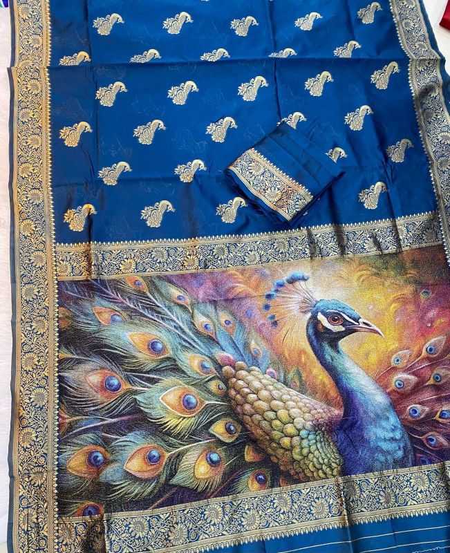 Aarohi Lichi Silk Soft Saree