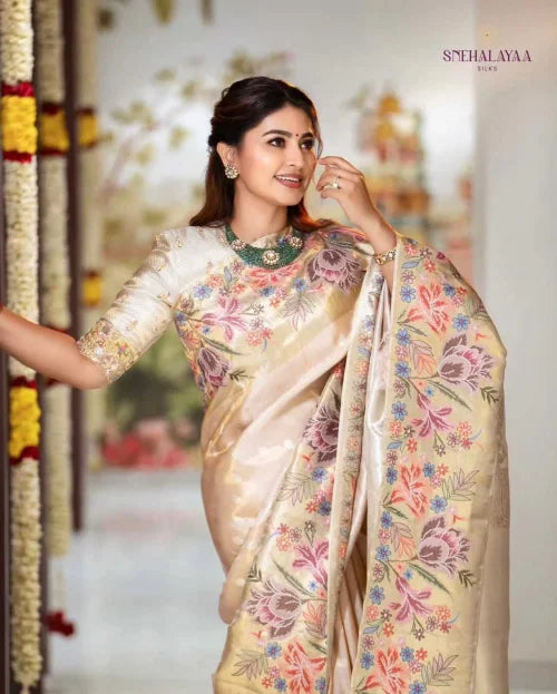 Anvi Lichi Silk Soft Saree