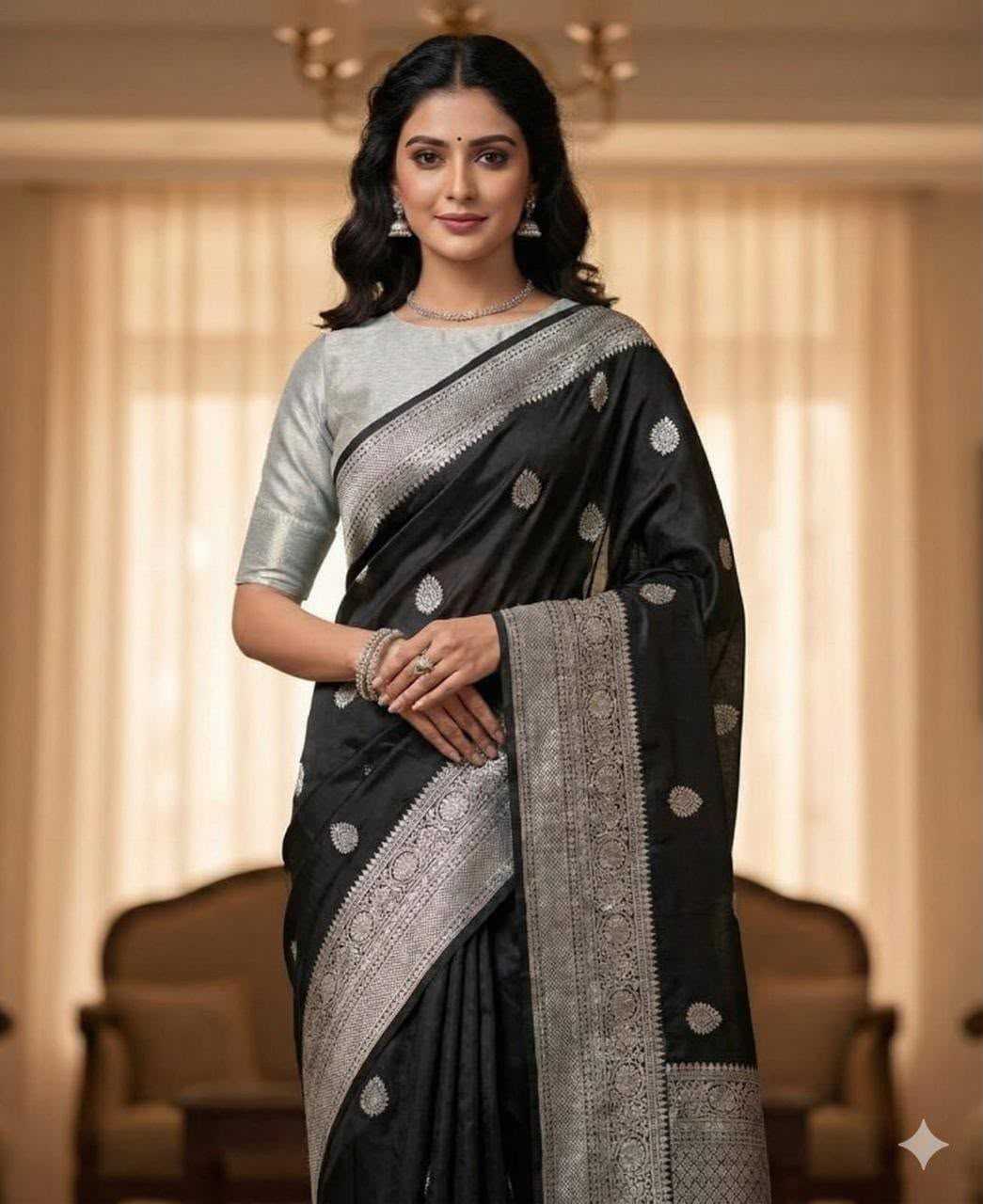 Avantika Jacquard Sequence Saree