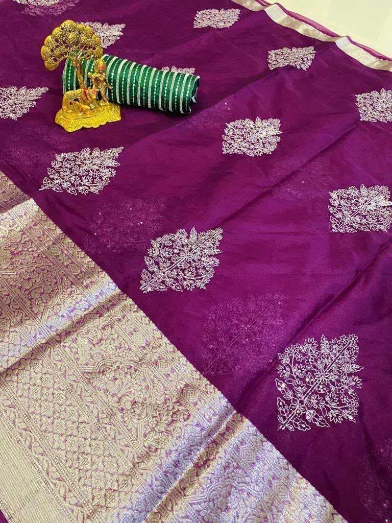 Avantika Jacquard Sequence Saree