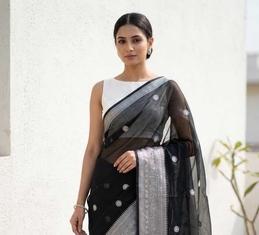 Avantika Jacquard Sequence Saree
